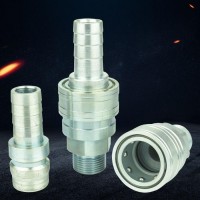諾冠QKD-T氣動快速接頭 DN25開放式直通快速接頭大流量鋁廠專用配件氣動接頭