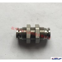 不銹鋼氣動卡套快插穿板 隔板直通快速接頭 溫州金漢直銷