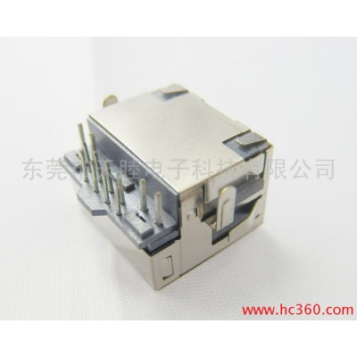 供應(yīng)鍍金單口直插180度屏蔽網(wǎng)絡(luò)連接