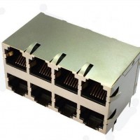供應(yīng)興伸展電子6P4C電話插座/雙層2X4帶屏蔽網(wǎng)絡(luò)防雷器專用/RJ45連接器網(wǎng)絡(luò)插座/網(wǎng)絡(luò)接口母座