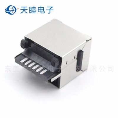 供應(yīng)天睦制造8P8C SMT 屏蔽 6u RJ45