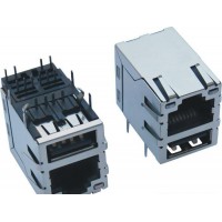 供應(yīng)興伸展電子100BASE以太網(wǎng)RJ45+USB3.0插座/以太網(wǎng)插座/RJ45連接器網(wǎng)絡(luò)插座/網(wǎng)絡(luò)接口母座
