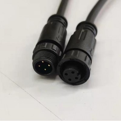 現(xiàn)貨供應(yīng)：M12 四芯防水 公母插頭 