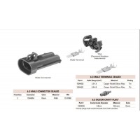 德?tīng)柛＿B接器護(hù)套、2芯對(duì)插15344054原裝，假一罰十