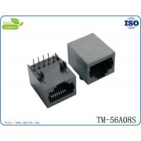 東莞連接器生產(chǎn)廠家批發(fā)RJ45 8P8C網(wǎng)絡(luò)插座 可用于安防線注塑成型