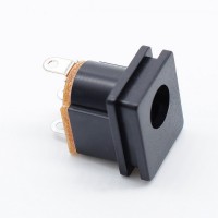 紐系DC-015 2.1 DC插座 高品質(zhì)卡式180度 三腳立式5521 5525連接器