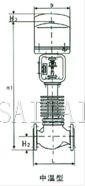 電子式電動(dòng)單座、套筒調(diào)節(jié)閥結(jié)構(gòu)圖1