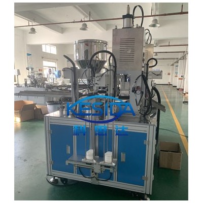 濾毒盒底盒壓縮棉自動(dòng)組裝焊接機(jī)