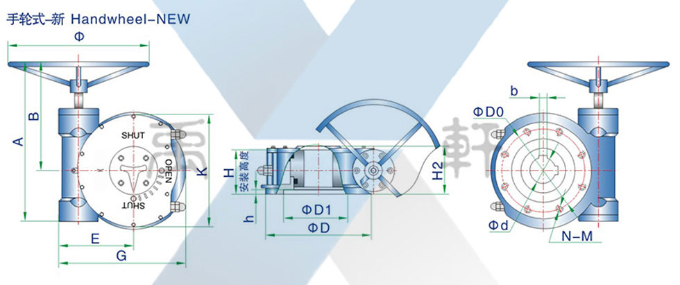 QDX3-5球閥減速機(圖1) QDX3-5球閥減速機(圖1)