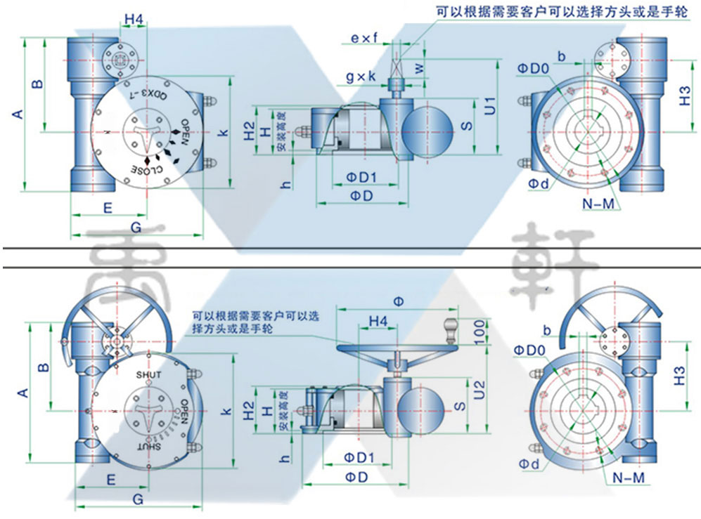QDX3-G系列管網(wǎng)式蝸輪箱(圖1) QDX3-G系列管網(wǎng)式蝸輪箱(圖1)