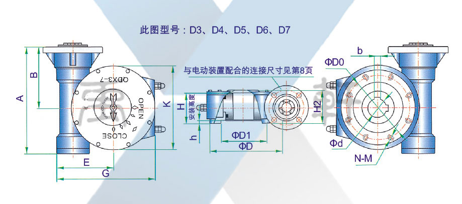 QDX3-C4配電動不銹鋼蝸輪箱(圖1) QDX3-C4配電動不銹鋼蝸輪箱(圖1)