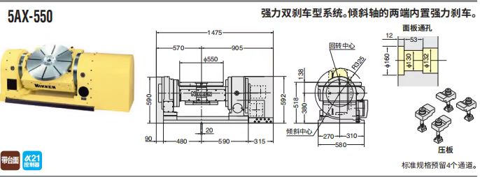 日研500五軸轉(zhuǎn)臺